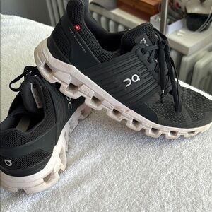 ON Running Black and White Sneakers